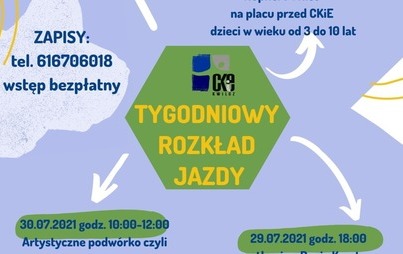 Zdjęcie do Tygodniowy rozkład jazdy!