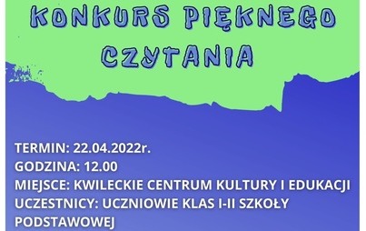 Zdjęcie do Konkurs pięknego czytania dla klas I-II szkoły podstawowej